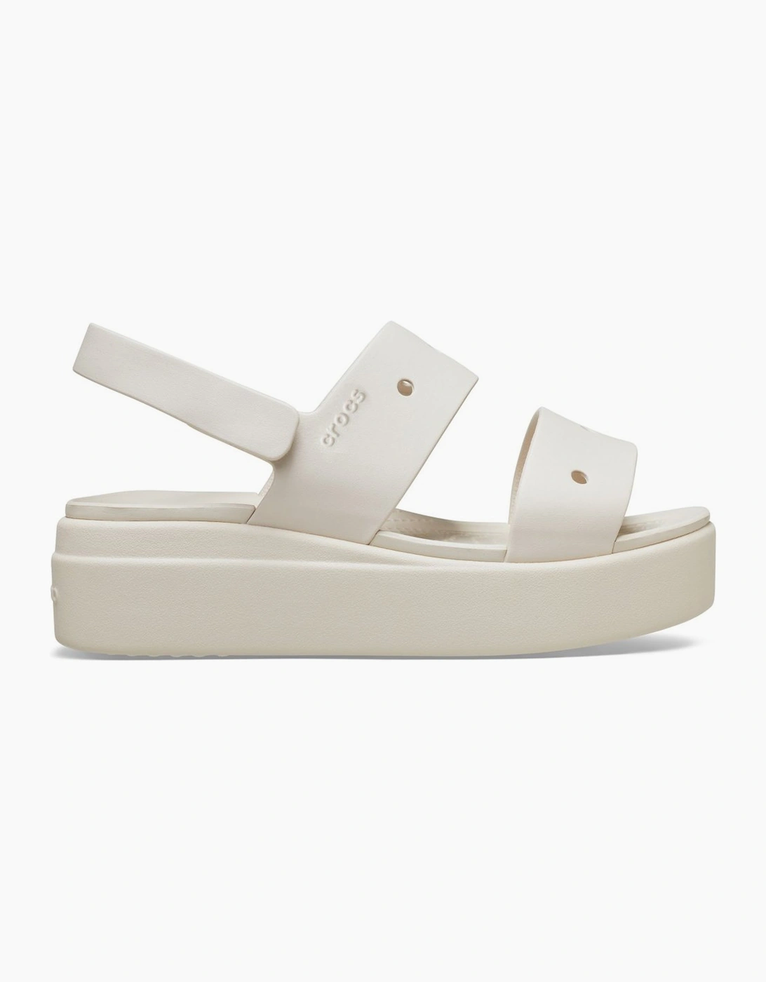 Crocs Women's Brooklyn 4U Womens Wedge Sandals - White/White - Size, 5