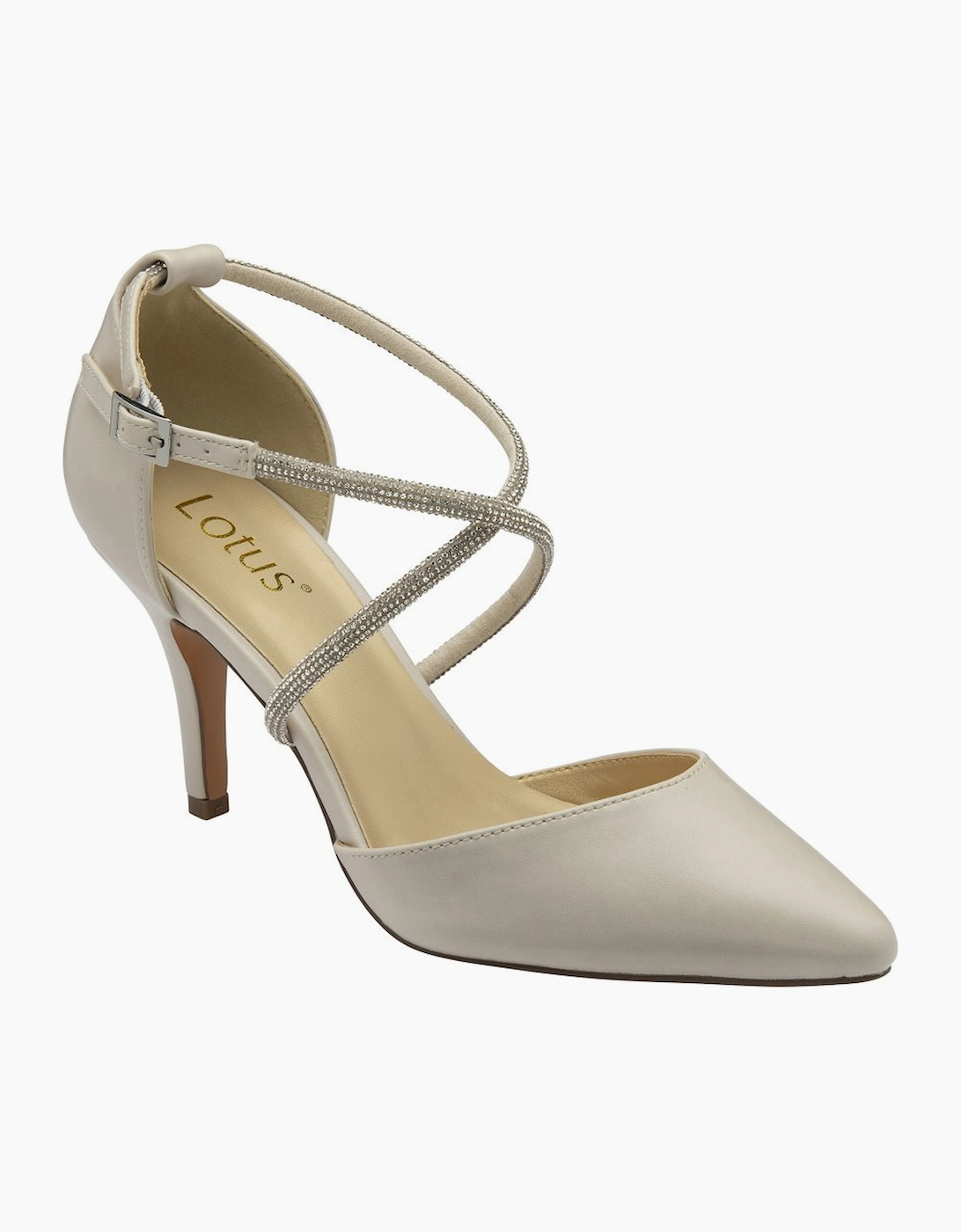 Lotus Women's Elissa Womens Strappy Court Shoes - Tan - Size: 8