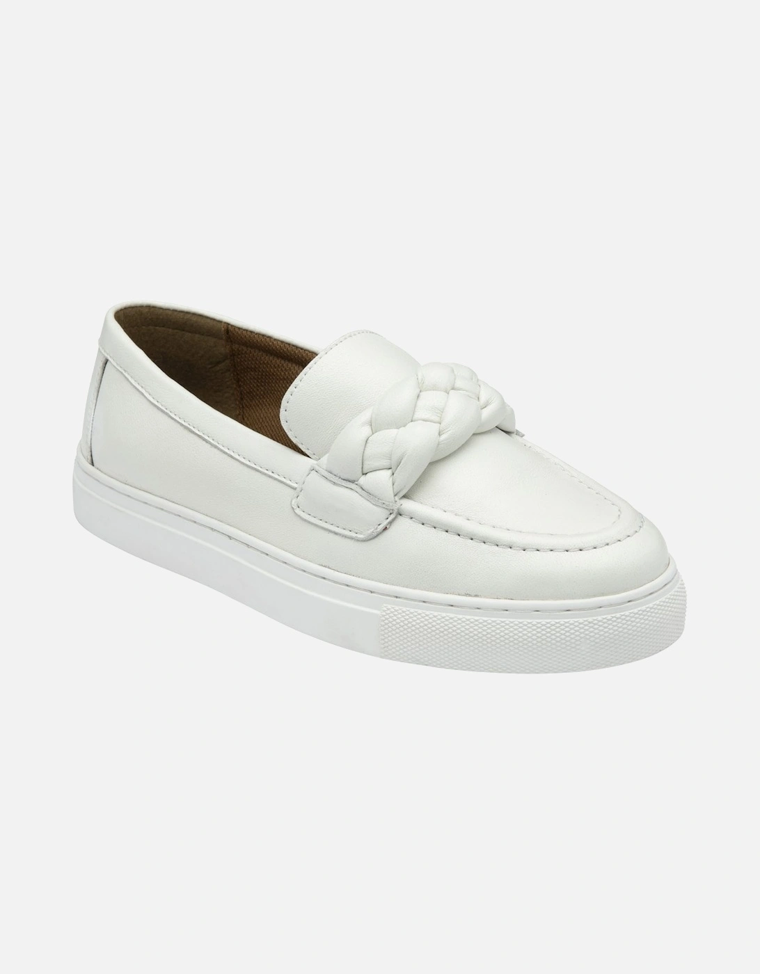 Lotus Women's Bertie Womens Loafers - White - Size: 4