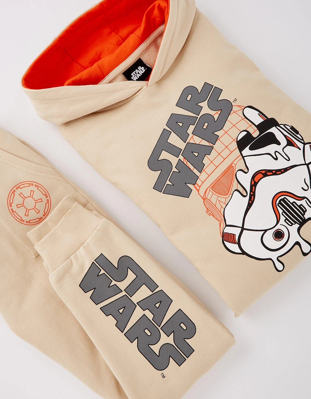 2 Piece Stormtrooper Hoodie And Jogger Set - Brown