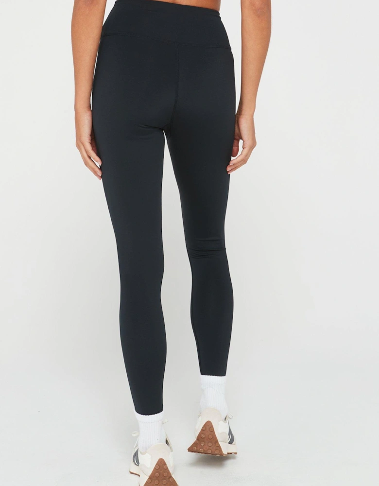 Athleisure Wrap Waist Leggings - Black