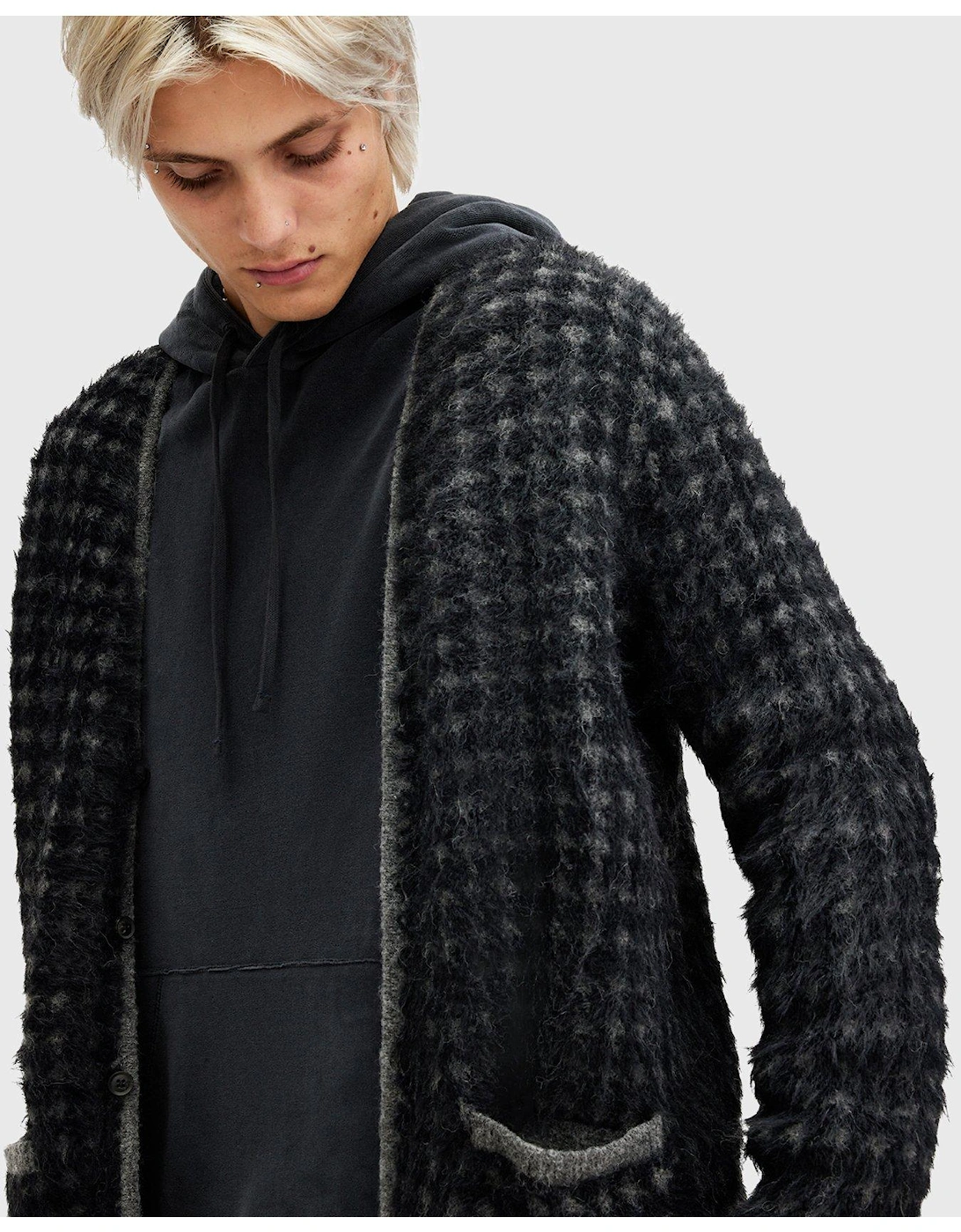 Edgar Knitted Cardigan - Dark Grey