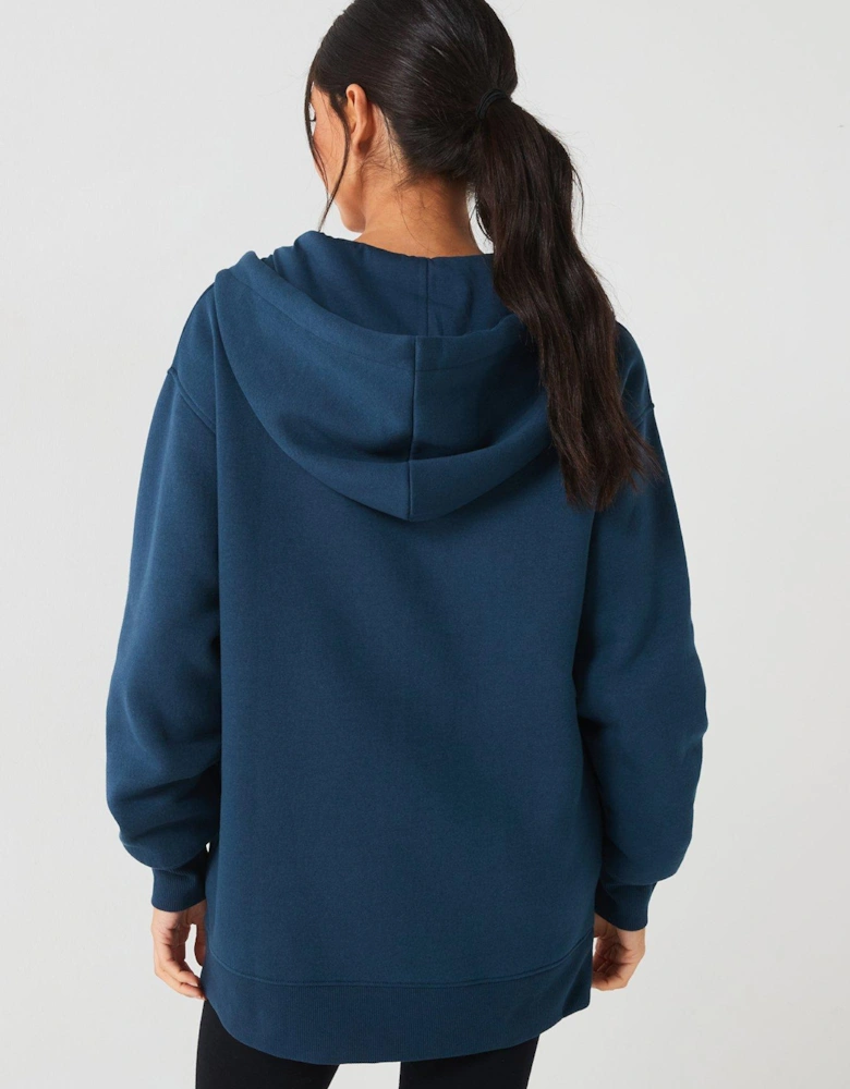 The Essential Zip Through Hoodie - Navy