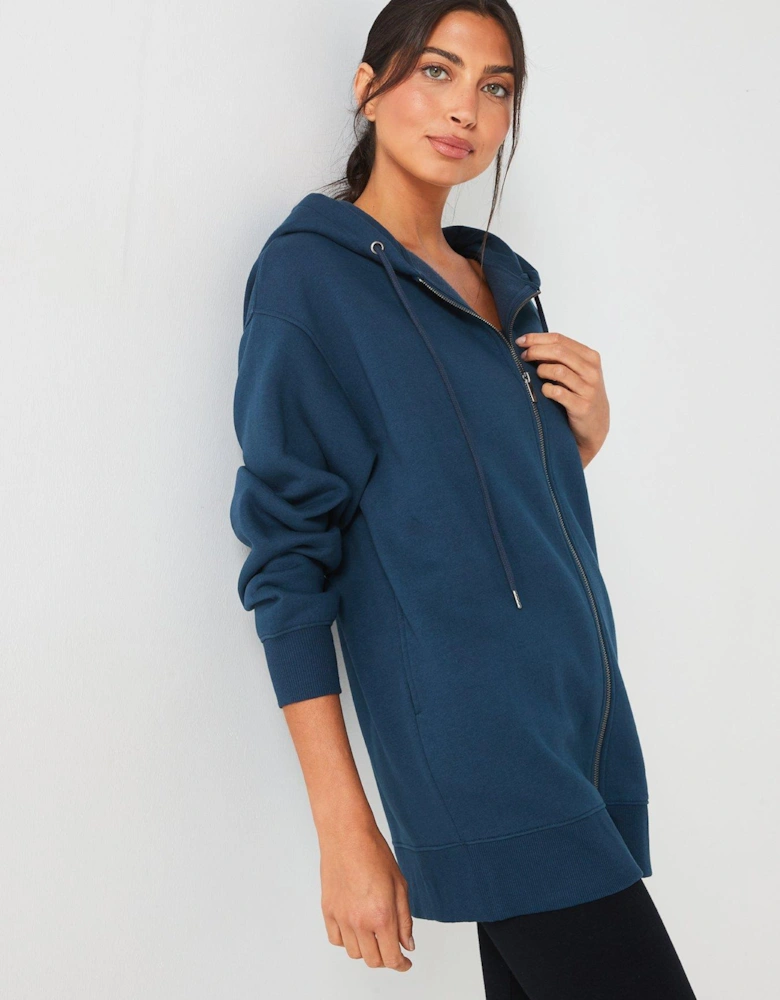 The Essential Zip Through Hoodie - Navy