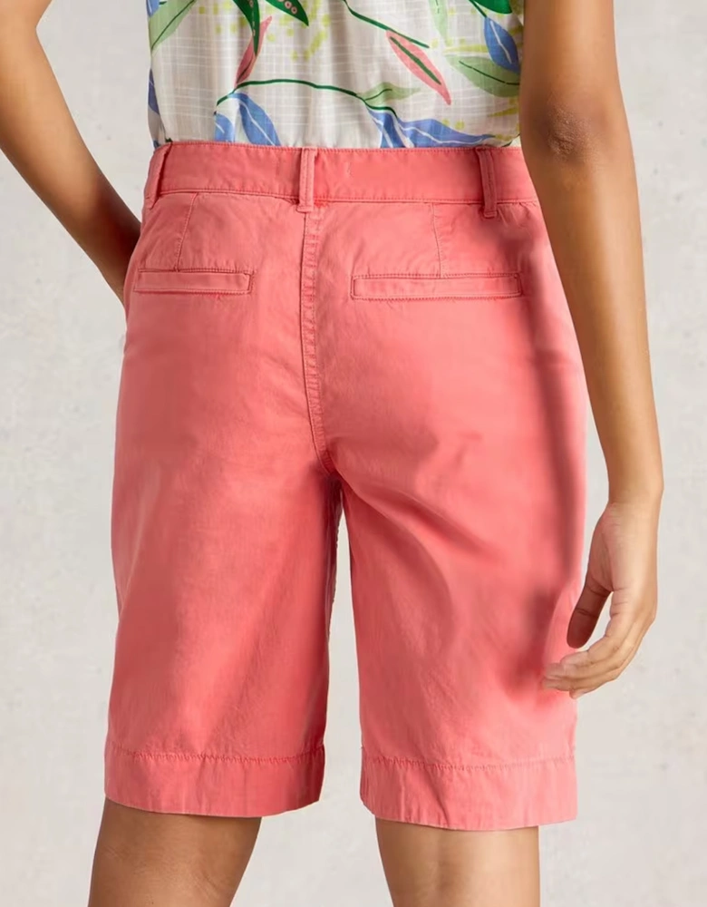 Women's Hayley Organic Chino Short Mid Pink