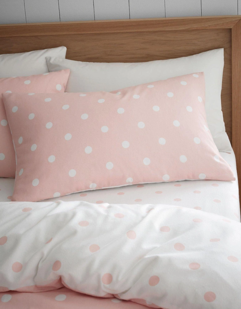 Polka Dot 100% Brushed Cotton Duvet Set