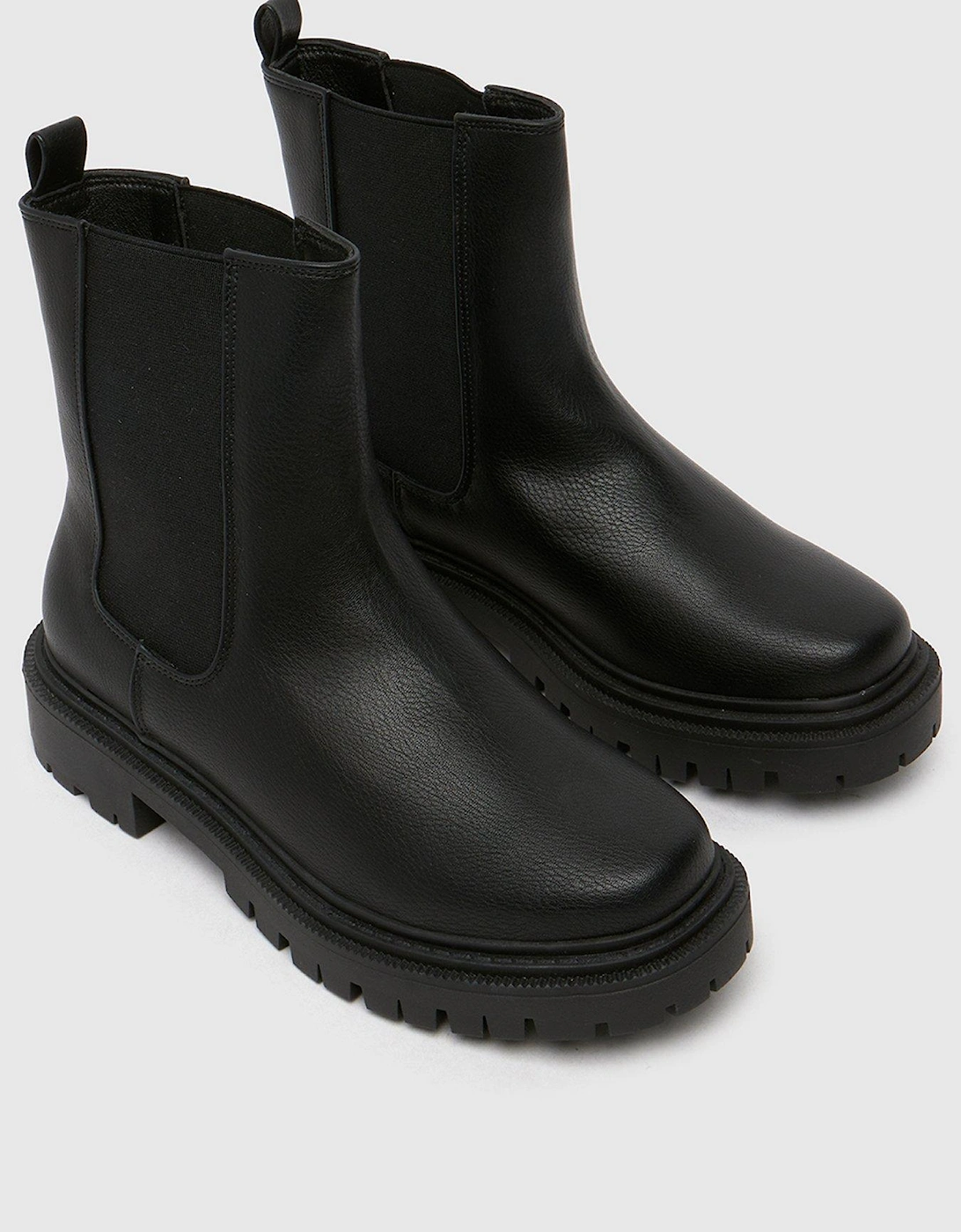 Wide Fit Arlo Chunky Chelsea Boot - Black