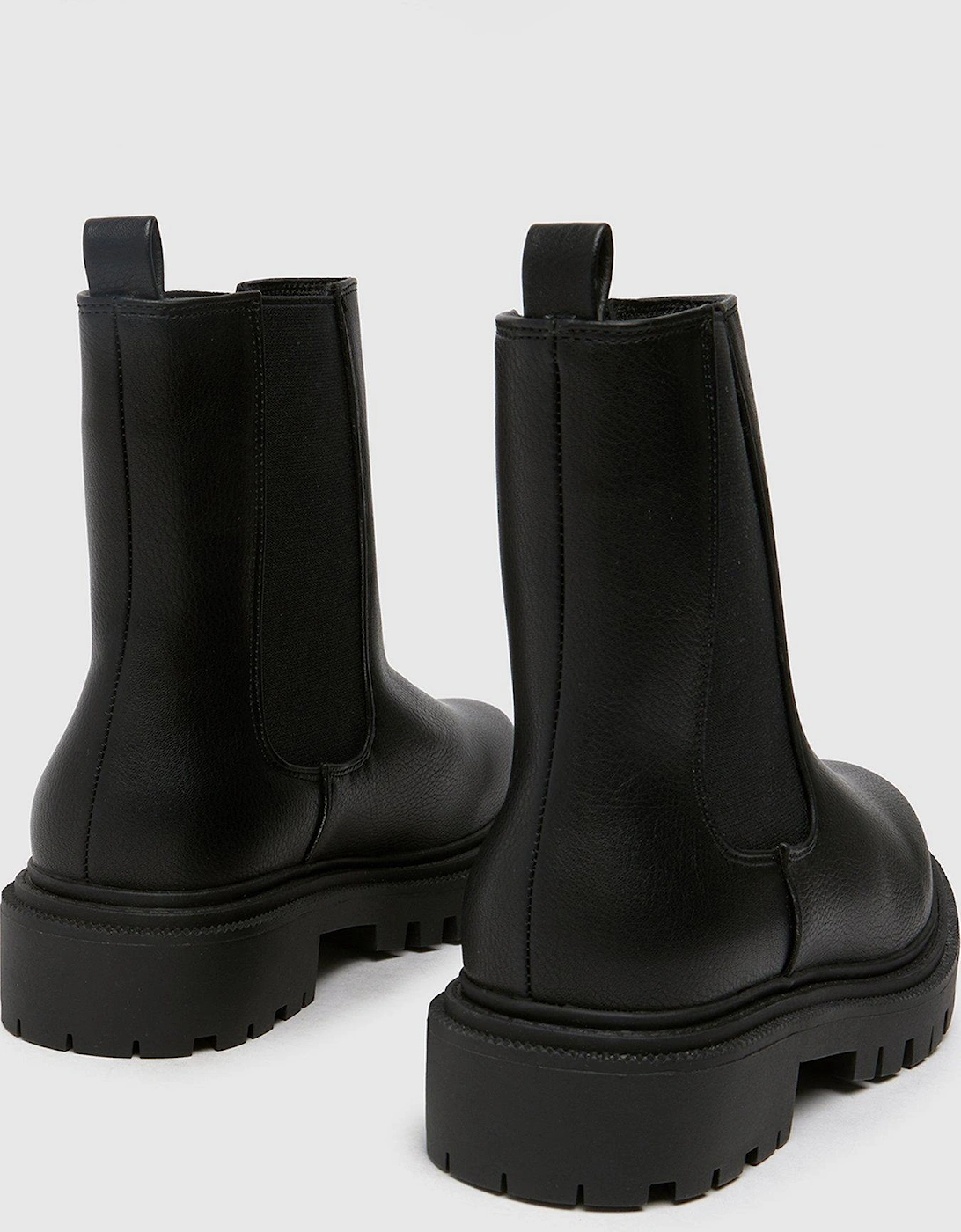 Wide Fit Arlo Chunky Chelsea Boot - Black
