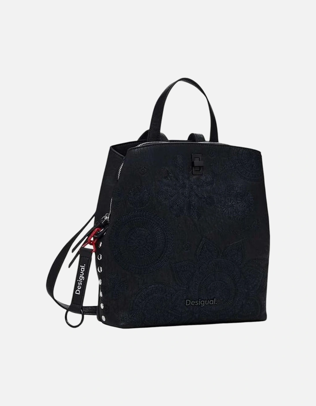 Desigual Women's Black Structured Polyurethane Backpack - - Size: One Size