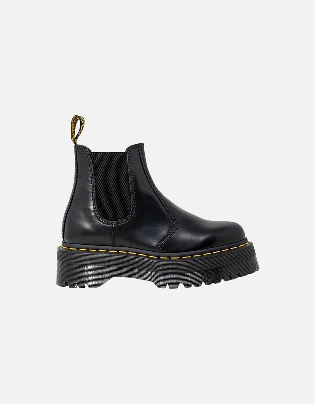Dr Martens Women's Black Leather Boots With 4Cm Heel - : Size 6
