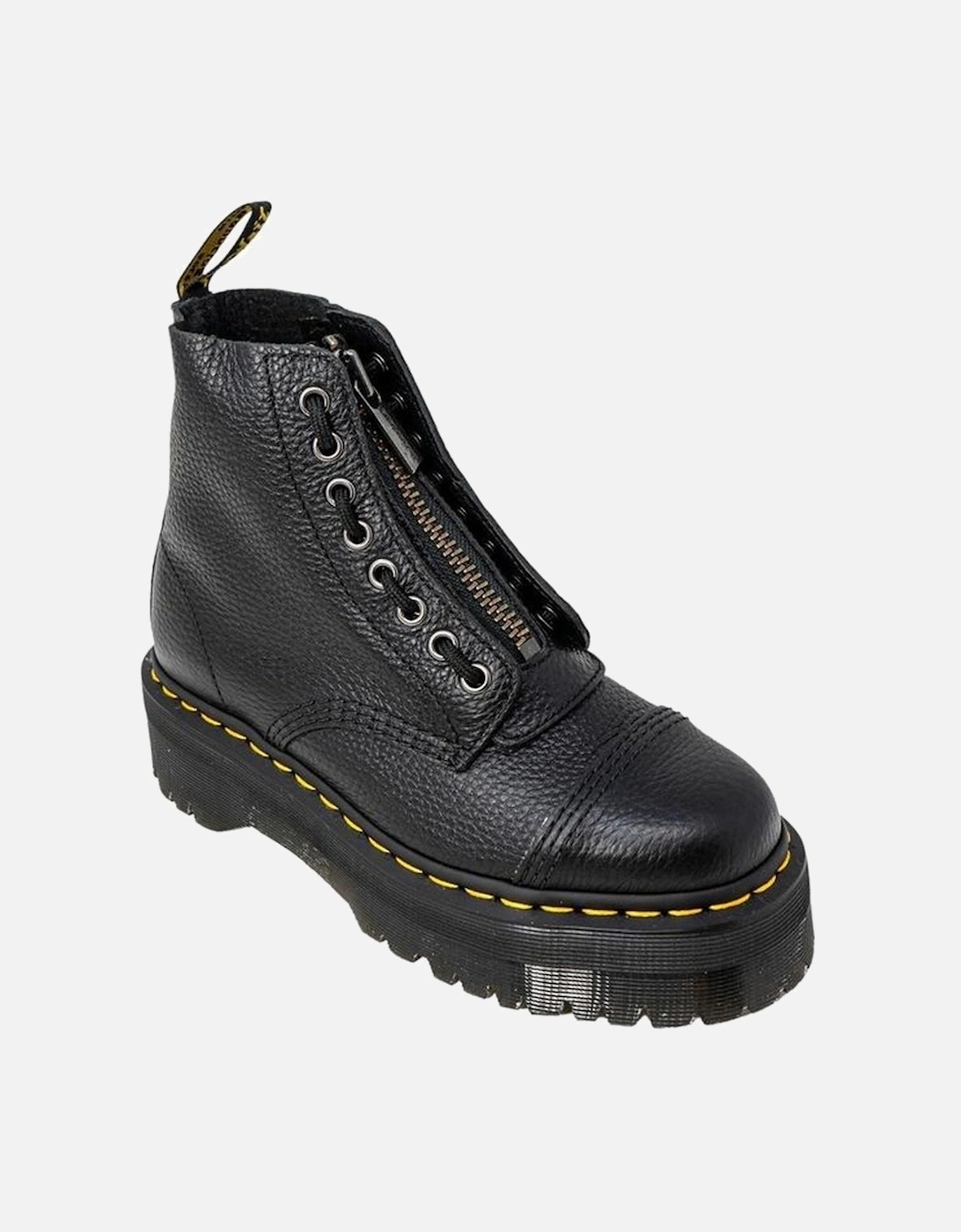 Leather Heeled Boots Women - Black, 6 of 5