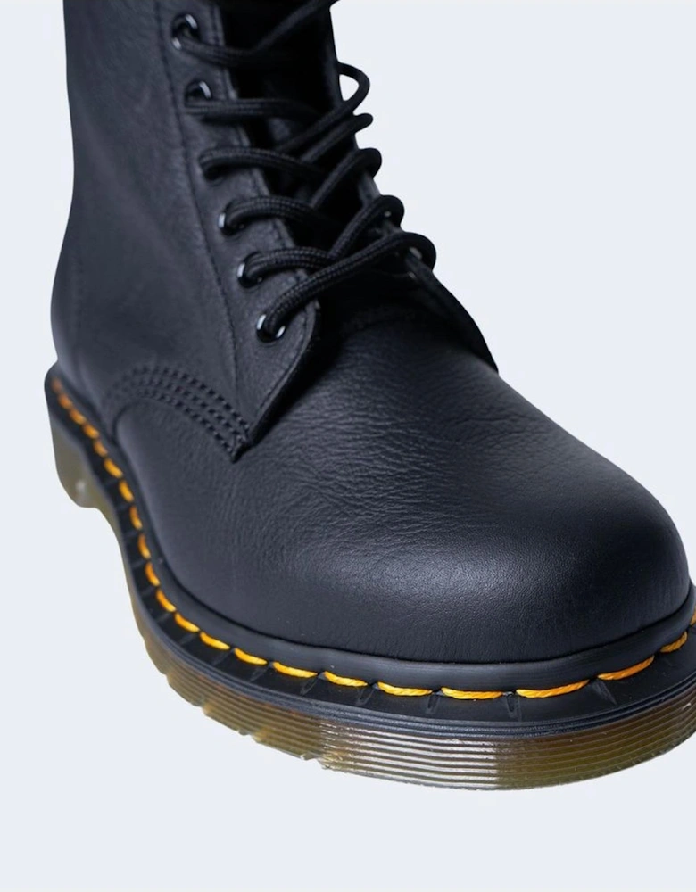 Leather Womens Shoes - Black Boots