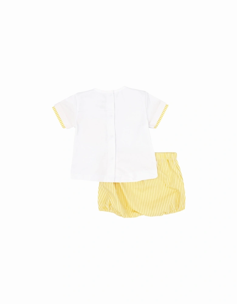 Boys Yellow Stripe Jam Pant Set