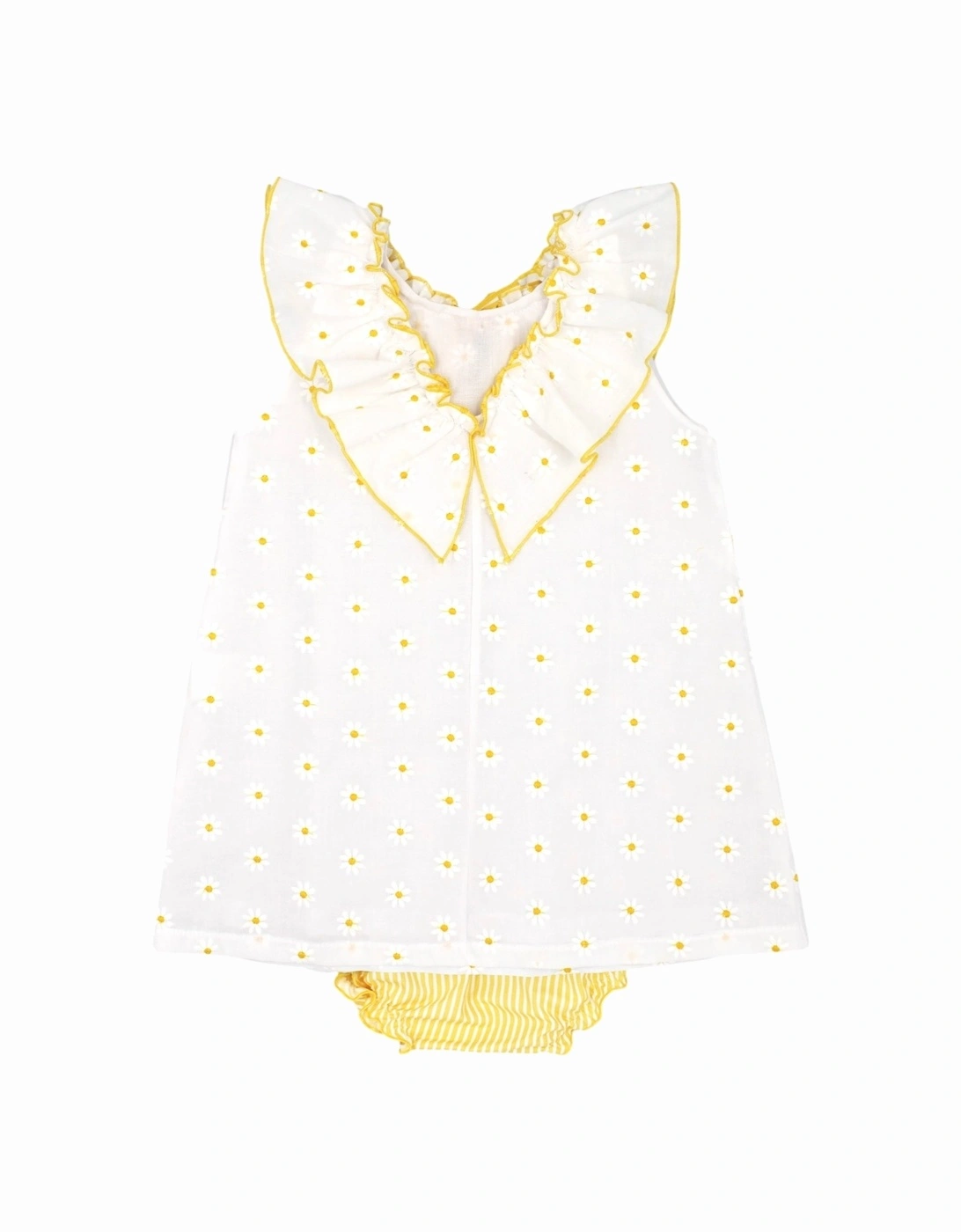 Girls Yellow Daisy Dress Set