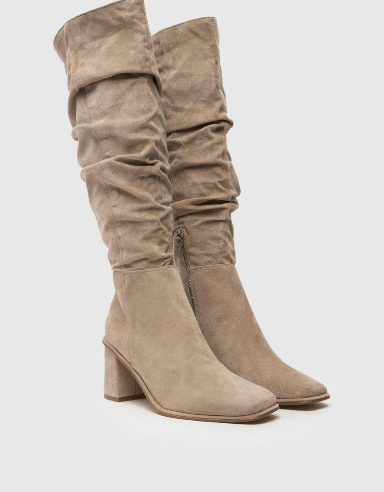 Daria Slouch Boot - Taupe - Grey