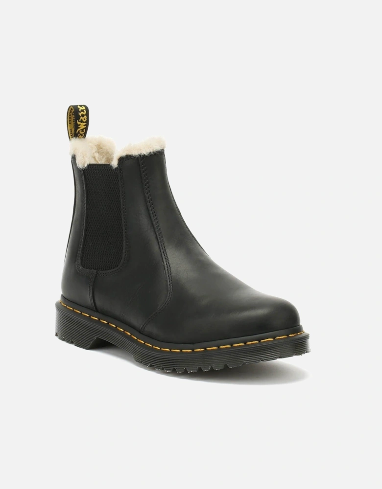 Dr. Martens Winterised Womens Black Burnished Wyoming Leonore Boots