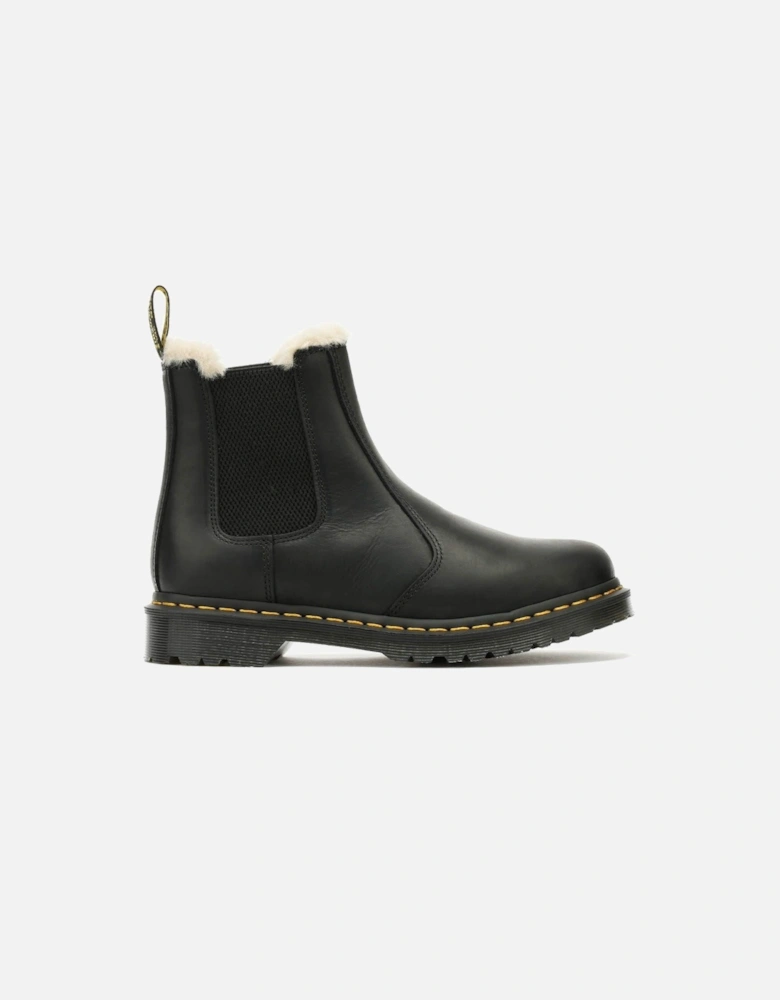 Dr. Martens Winterised Womens Black Burnished Wyoming Leonore Boots