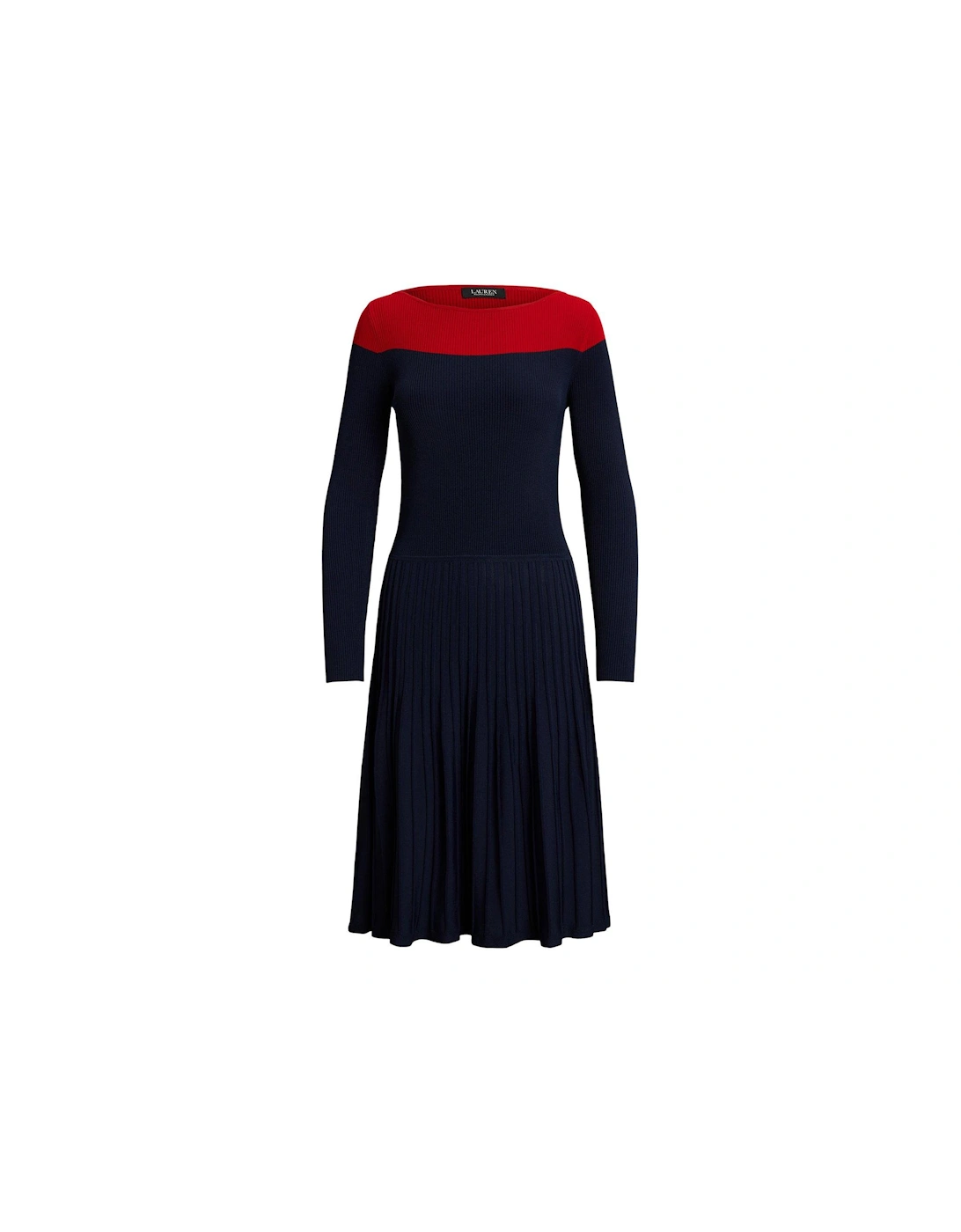 Patney Long Sleeve Day Dress - Navy