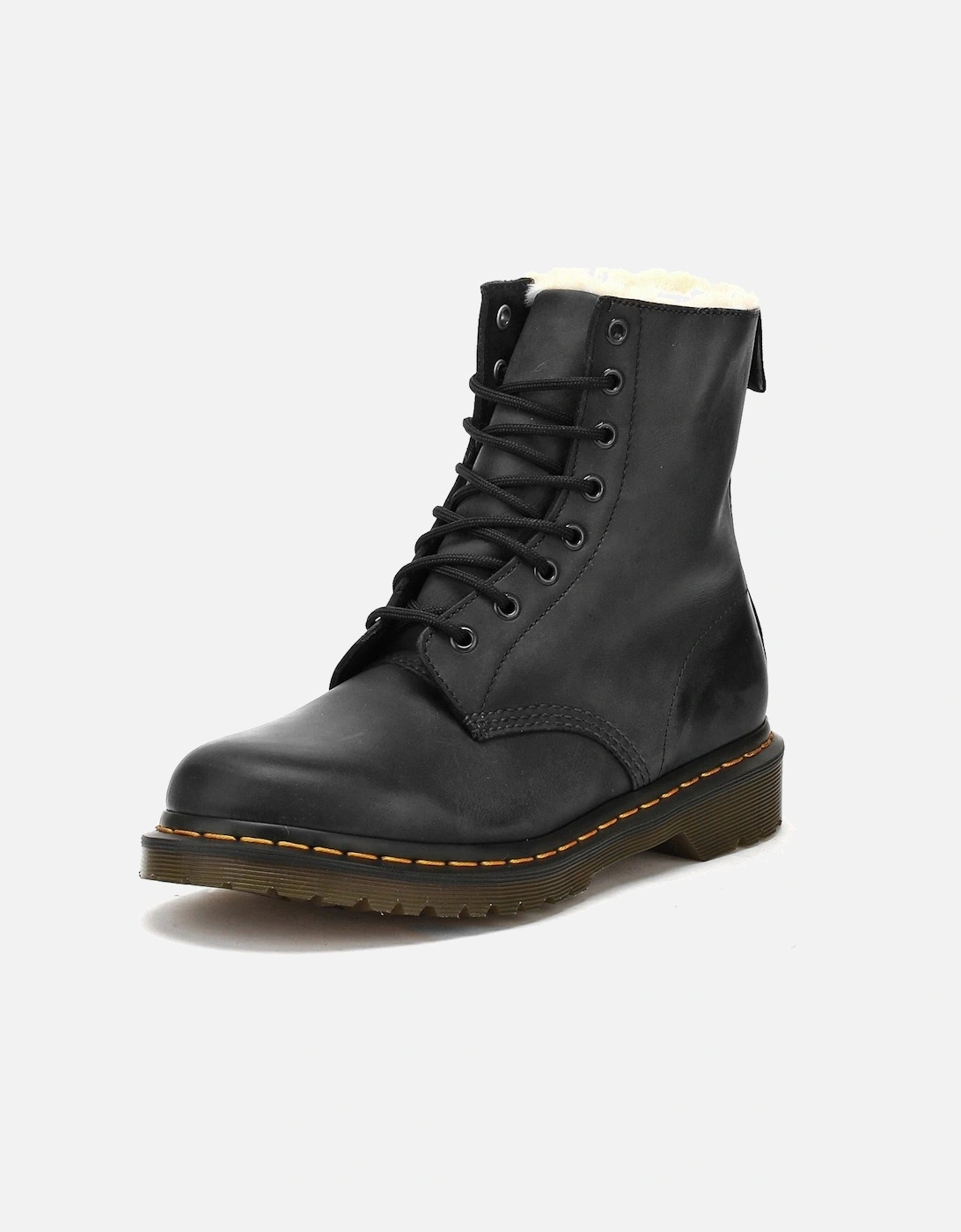 Dr. Martens Winterised Womens Black Burnished Wyoming Serena Boots