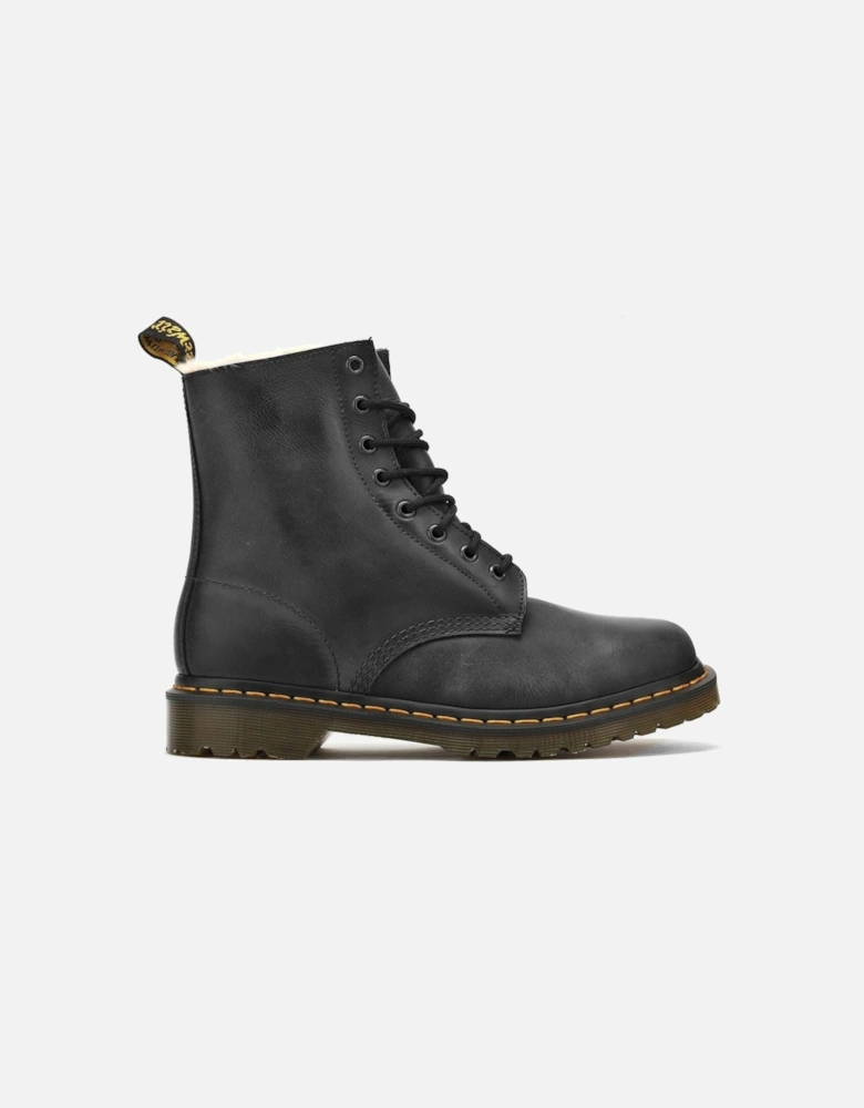 Dr. Martens Winterised Womens Black Burnished Wyoming Serena Boots