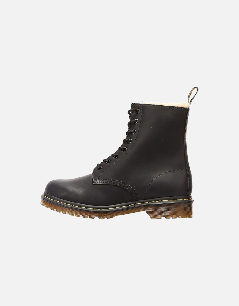 Dr. Martens Winterised Womens Black Burnished Wyoming Serena Boots