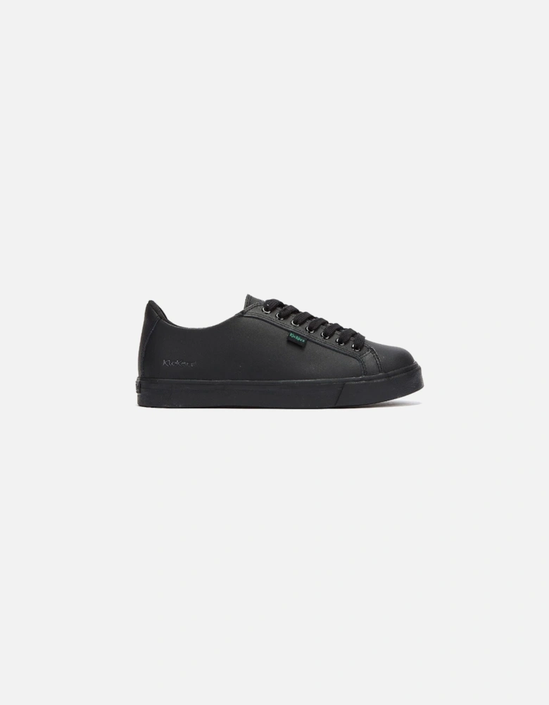 Youth Black Leather Tovni Lacer Trainers