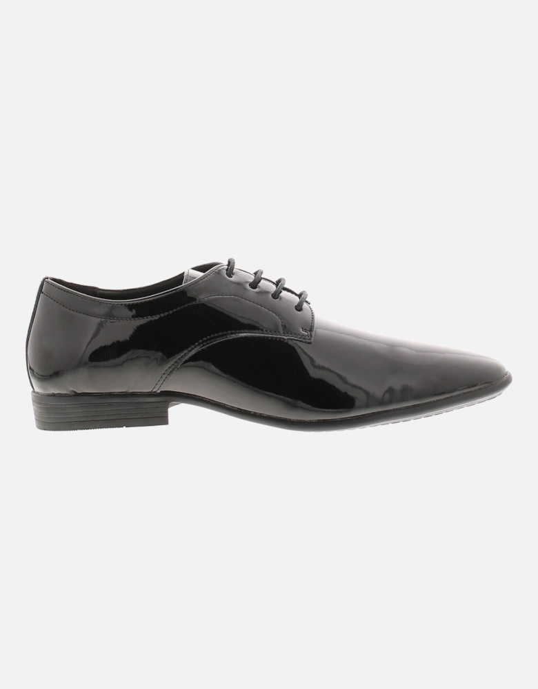 Mens Smart Shoes Patent Portobello black UK Size