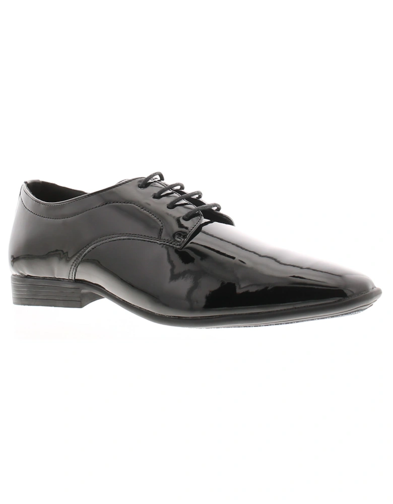 Mens Smart Shoes Patent Portobello black UK Size