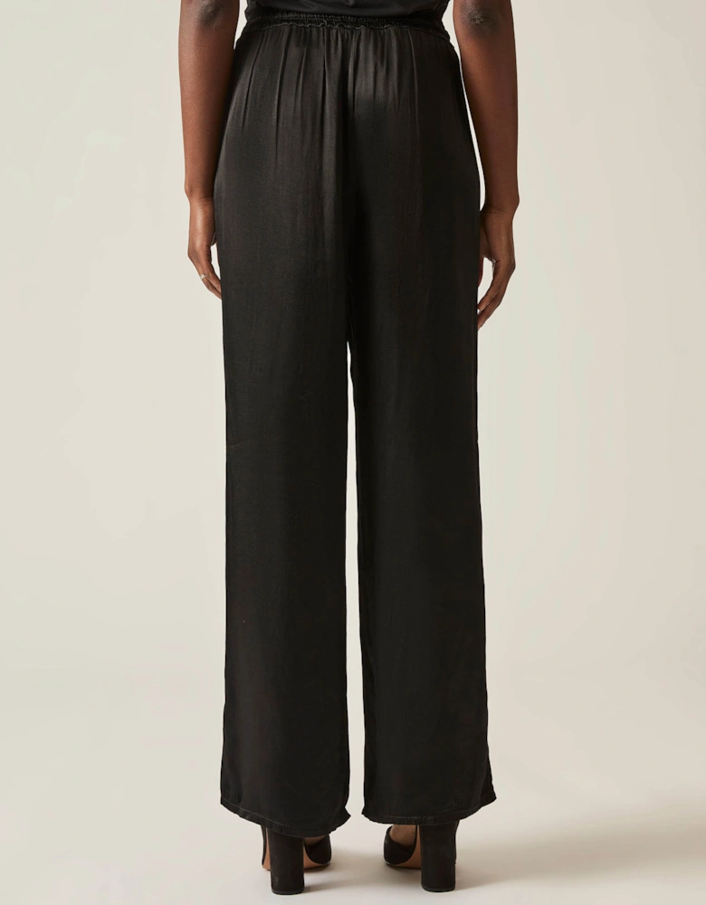 Drawstring Black Trousers