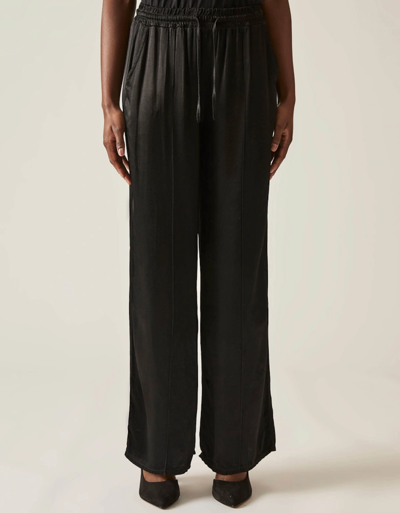 Drawstring Black Trousers