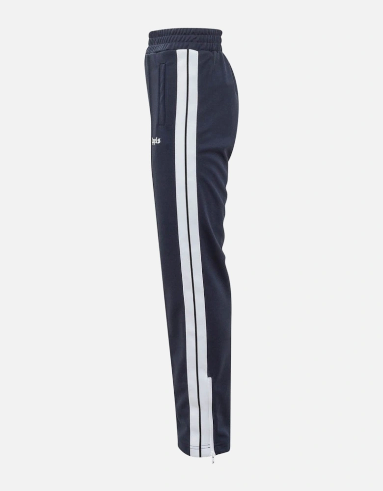 White Striped Classic Navy Blue Track Sweatpants