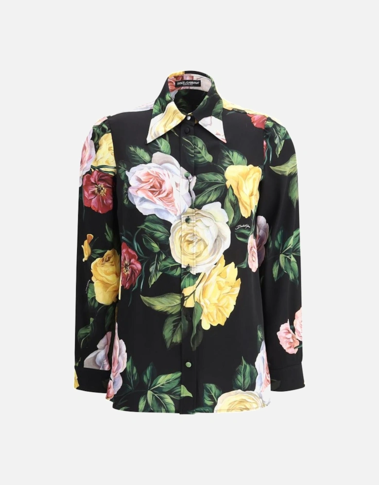 Floral Print Button-Up Shirt Women - Multicolor