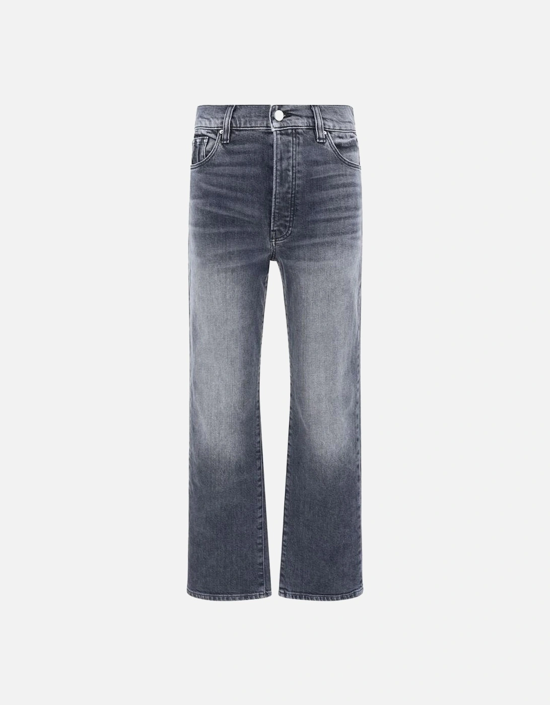 Cotton Denim Five-Pocket Straight Pants Women - Black Jeans, 4 of 3