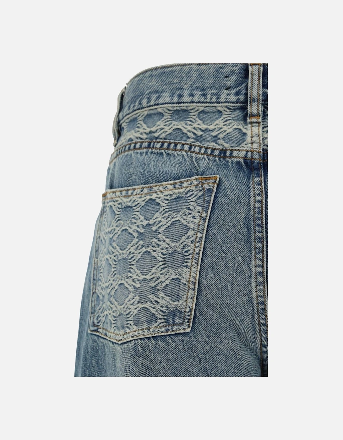 Five-Pocket Palazzo Style Jeans Women - Light Blue Jeans