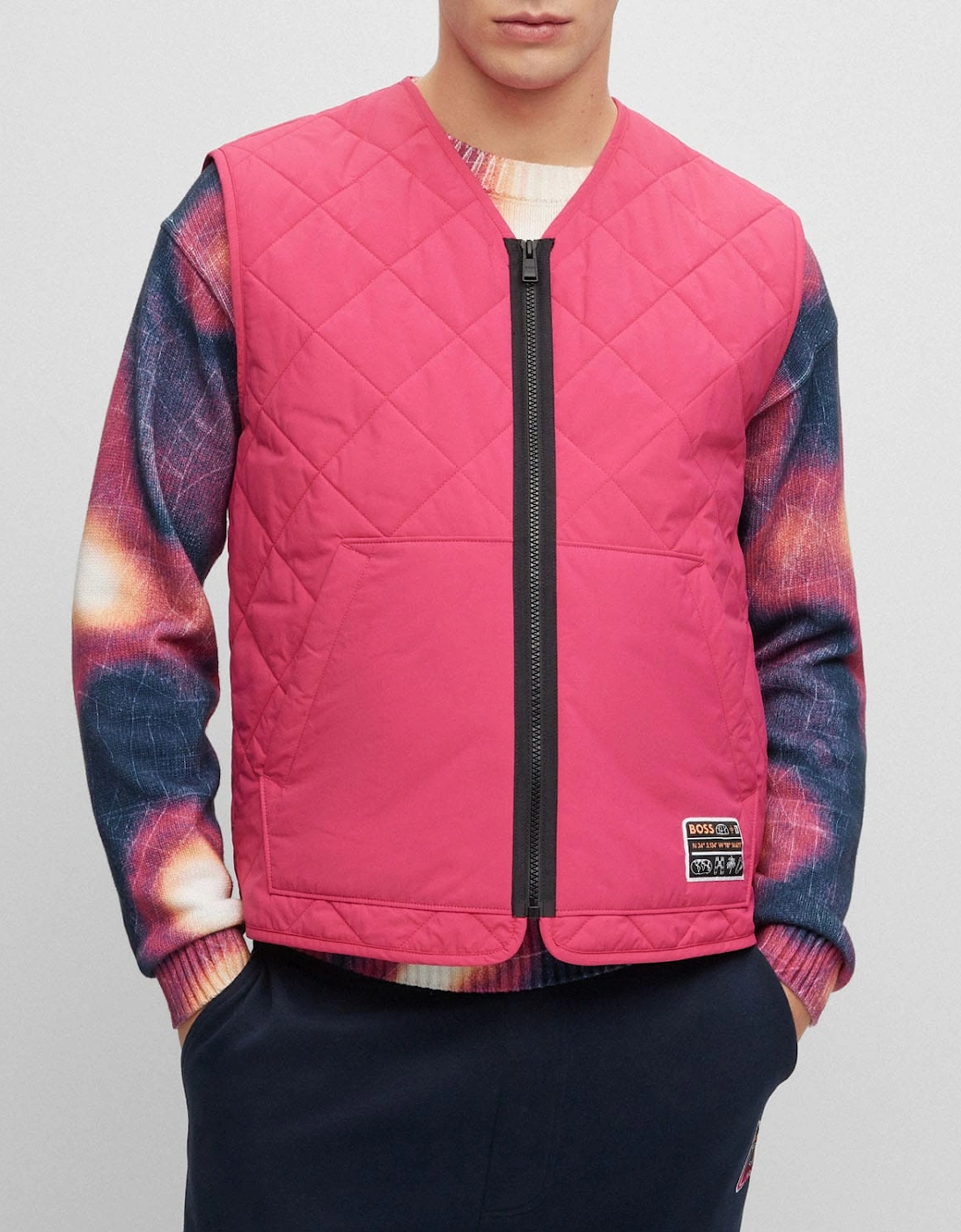 Hugo Boss Men's Okella Gilet - Pink - Size: 38/Regular
