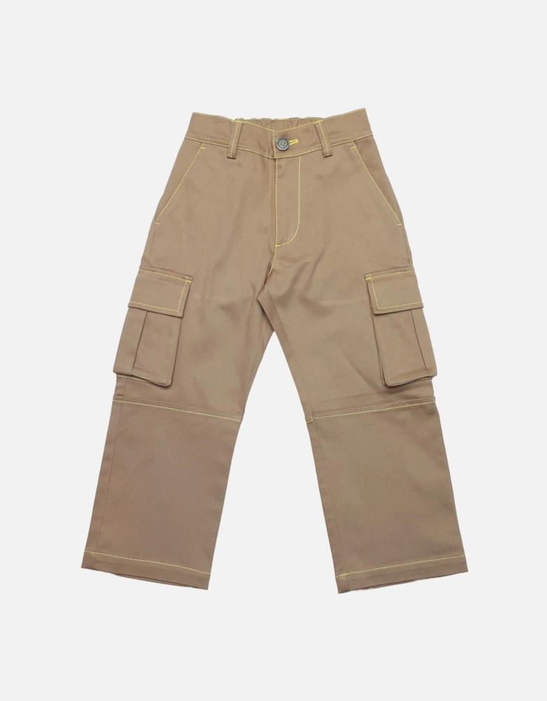 Juniors Rounded Drill Cargo Pants