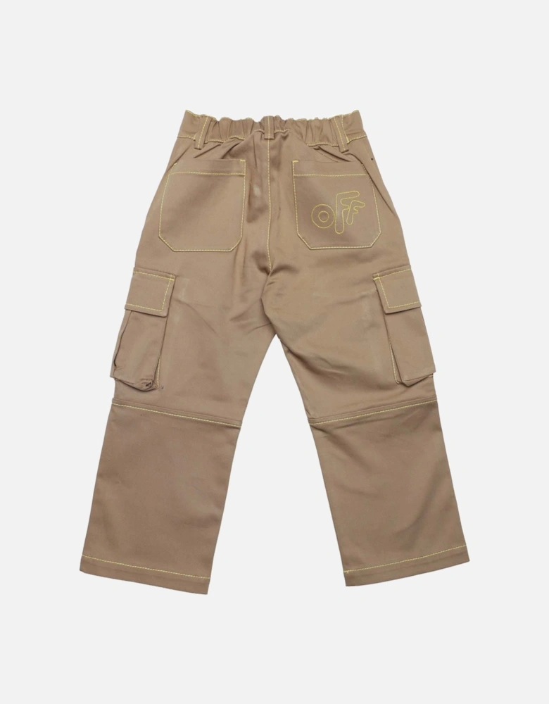 Juniors Rounded Drill Cargo Pants