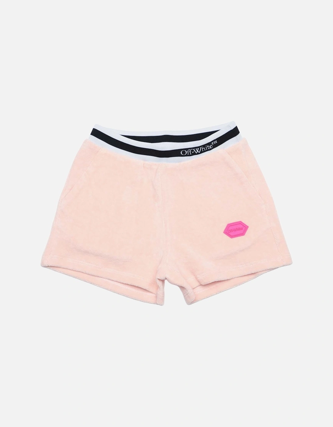 OFF-WHITE Girl's Juniors Sponge Shorts - Pink/Multi - Size: 12 years