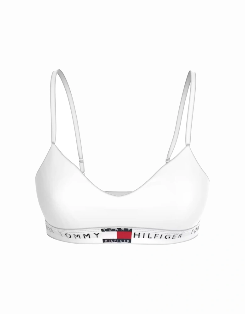 Heritage Cotton Push-Up Bralette, White