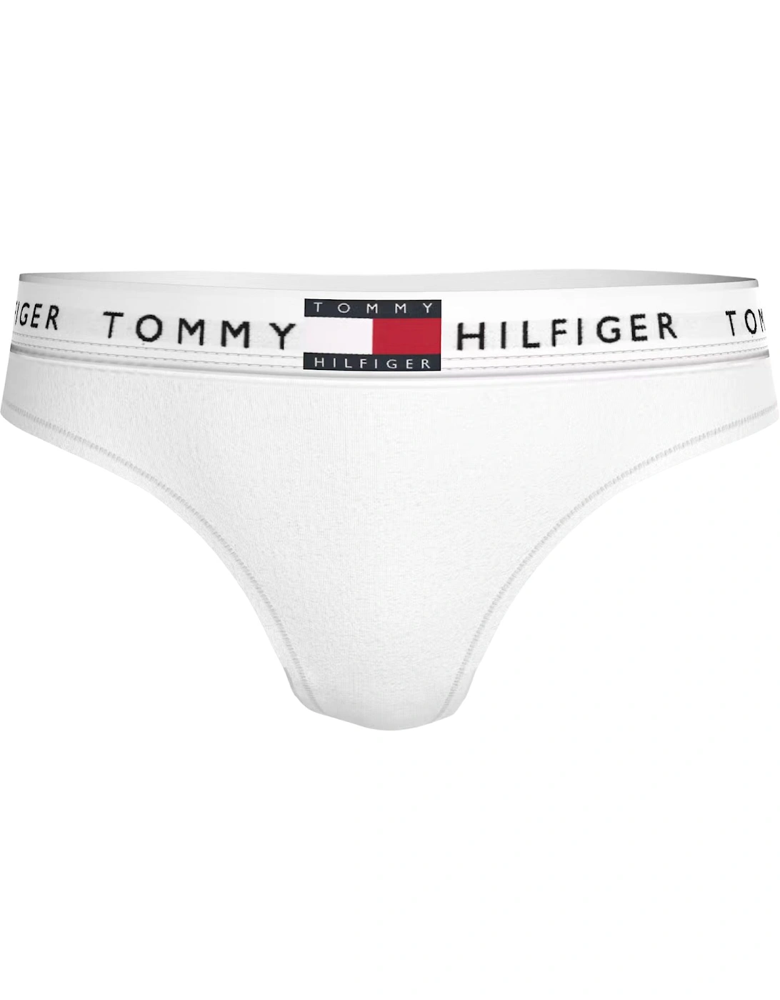 Tommy Hilfiger Women's White Heritage Cotton Thong,  16 Xl