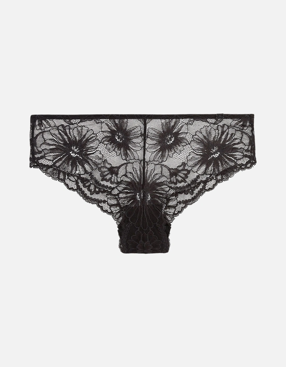 Floral Lace Brazilian Brief, Black, 6 of 5