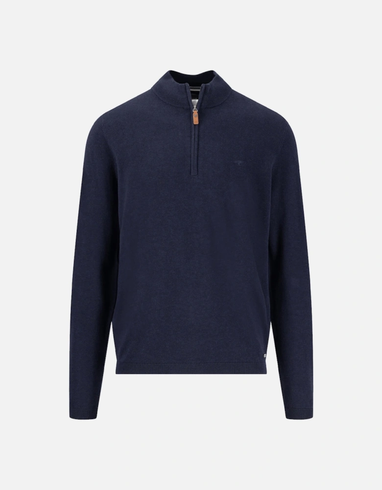 Fynch-Hatton Air Cotton Troyer Zip Navy