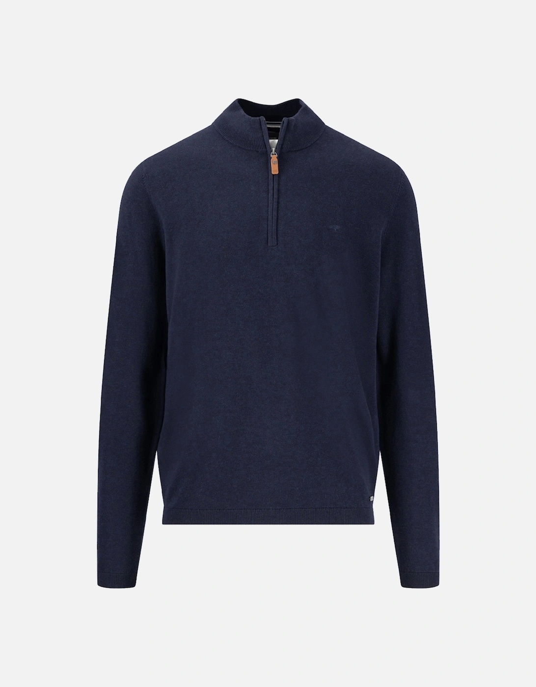 Fynch-Hatton Air Cotton Troyer Zip Navy, 4 of 3