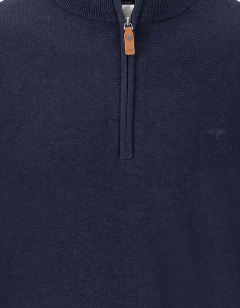 Fynch-Hatton Air Cotton Troyer Zip Navy