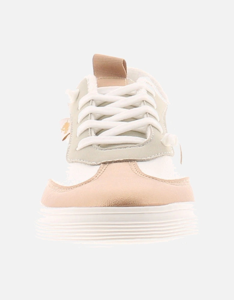 Womens Trainers Zap Pu Lace Up white gold UK Size