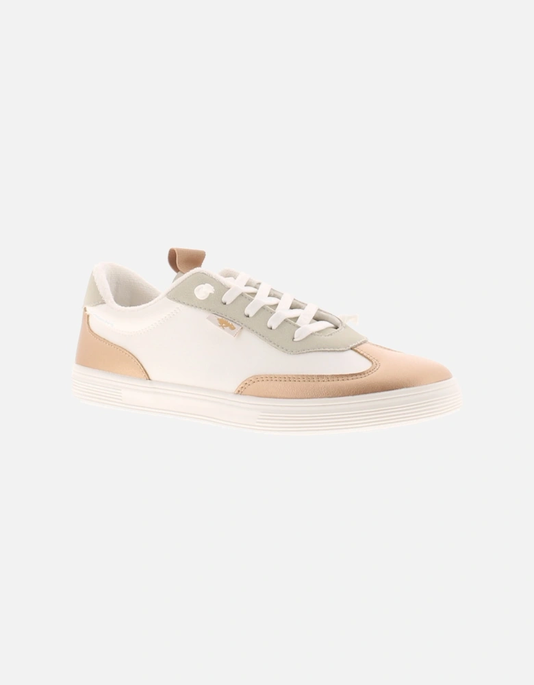 Womens Trainers Zap Pu Lace Up white gold UK Size