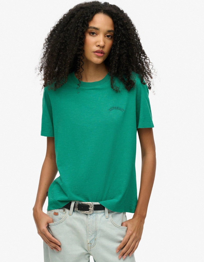 Essential Logo Washed T-Shirt - Green