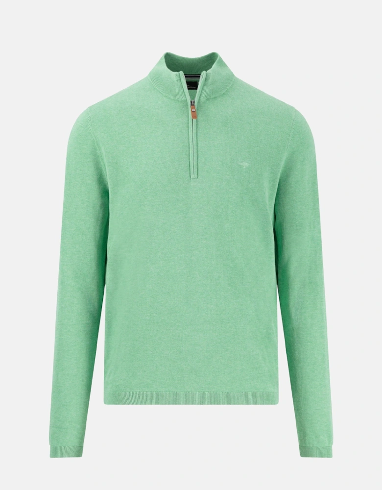 Fynch-Hatton Air Cotton Troyer Zip Turf Green