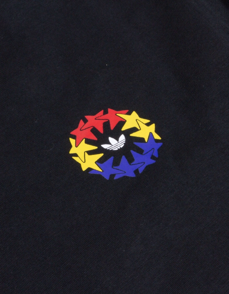 Star Wheel T-Shirt - Black