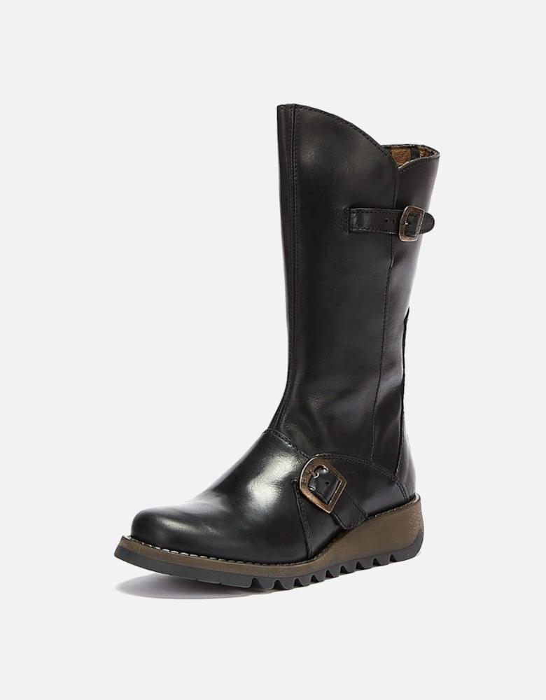 Womens Black Mes 2 Leather Boots